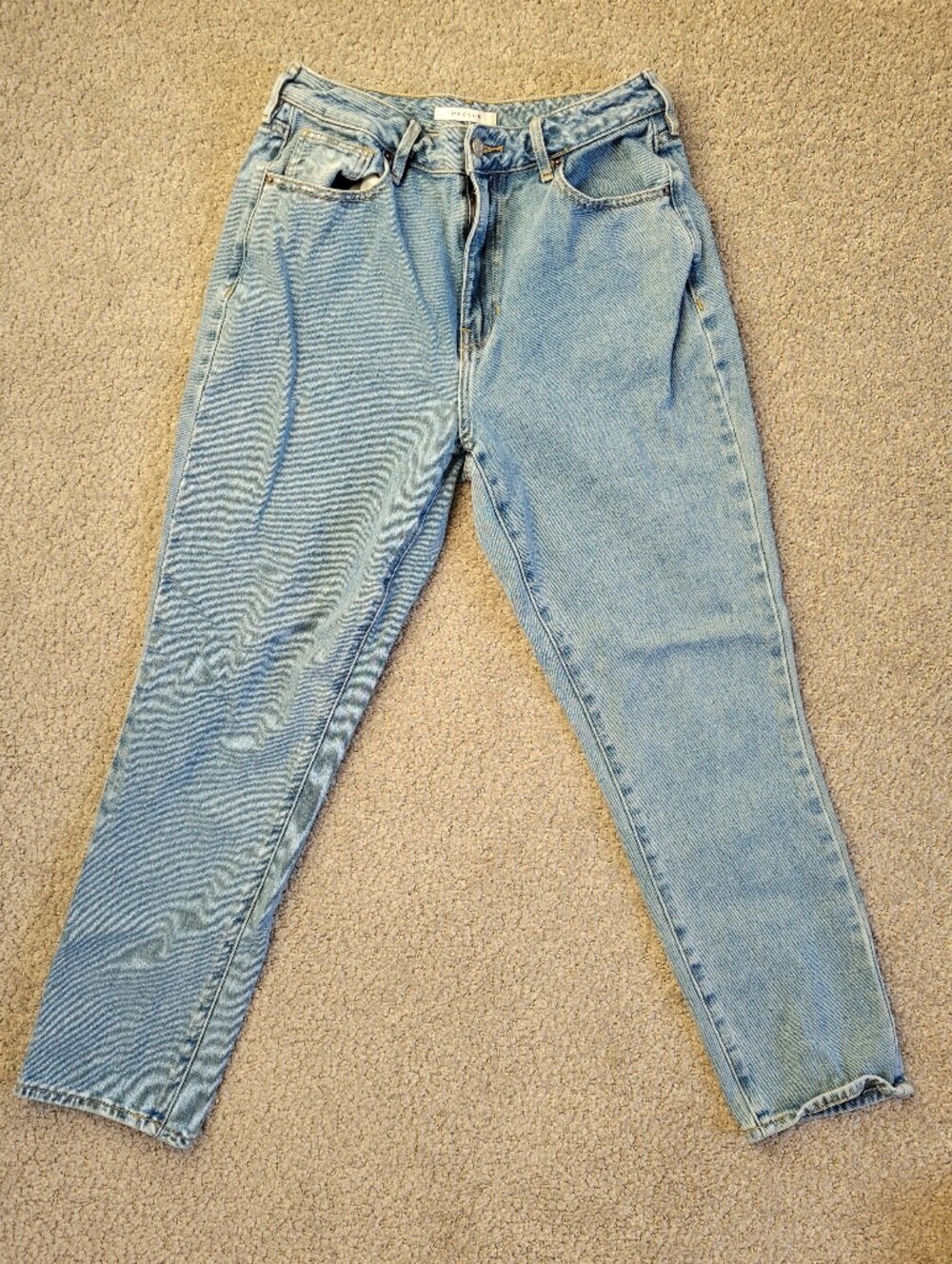 PacSun High Rise Straight Leg Jeans Light Wash Cotton Denim 26 Small - Picture 2 of 12